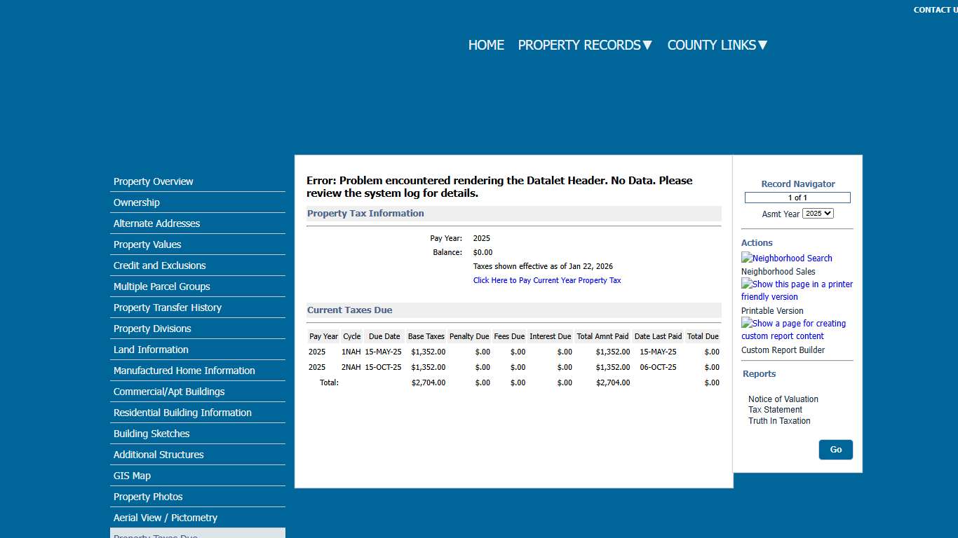 Olmsted County Property Information